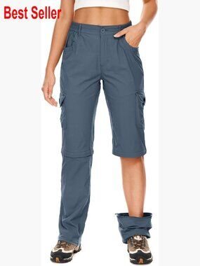 Convertible Quick Dry Hiking Pants with Zip Off Legs, UPF 50